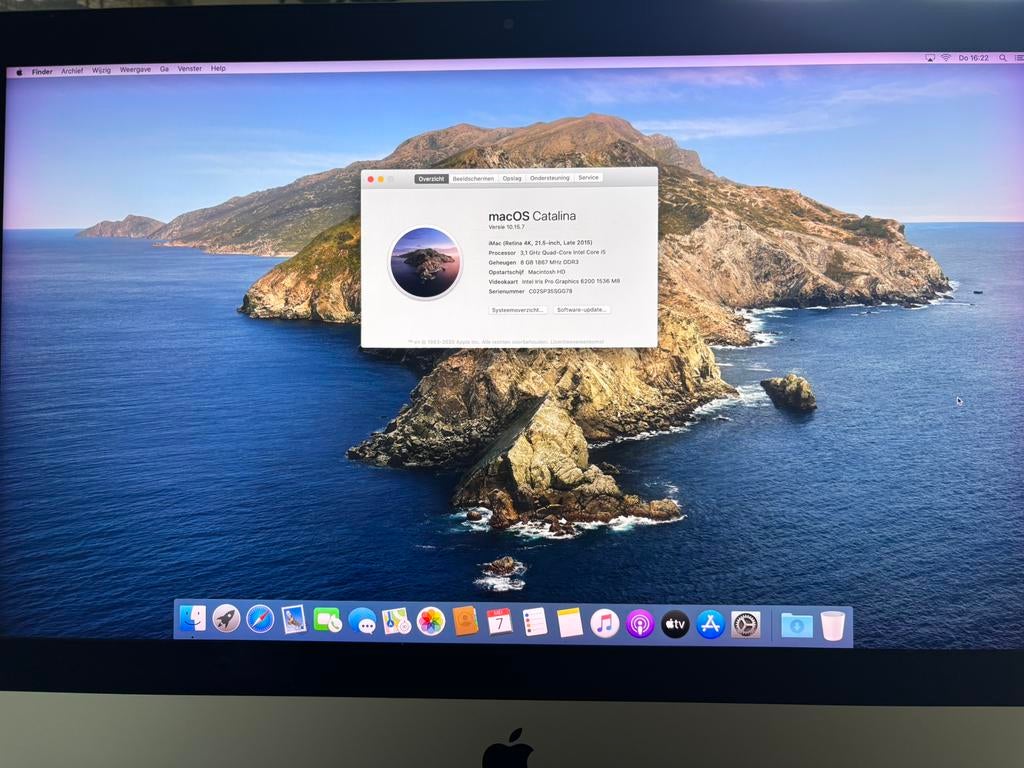 Apple Imac 21,5 inch, Computers en Software, Ophalen of Verzenden, Zo goed als nieuw, IMac