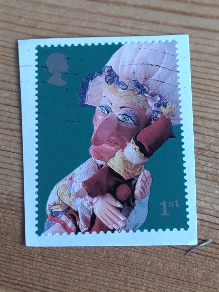 Engeland recent zelfklevend Jude, Ophalen of Verzenden, Gestempeld