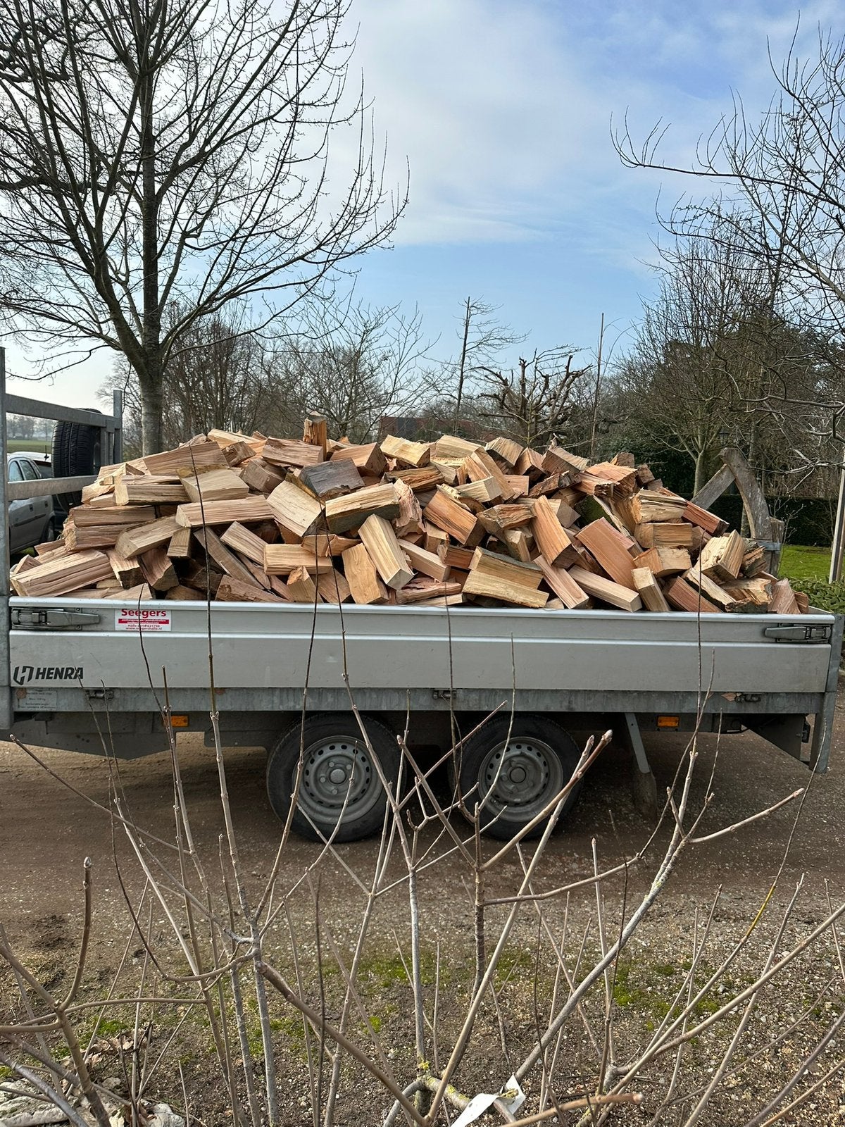 Te koop mooi haardhout., Tuin en Terras, Haardhout, Minder dan 3 m³, Ophalen of Verzenden