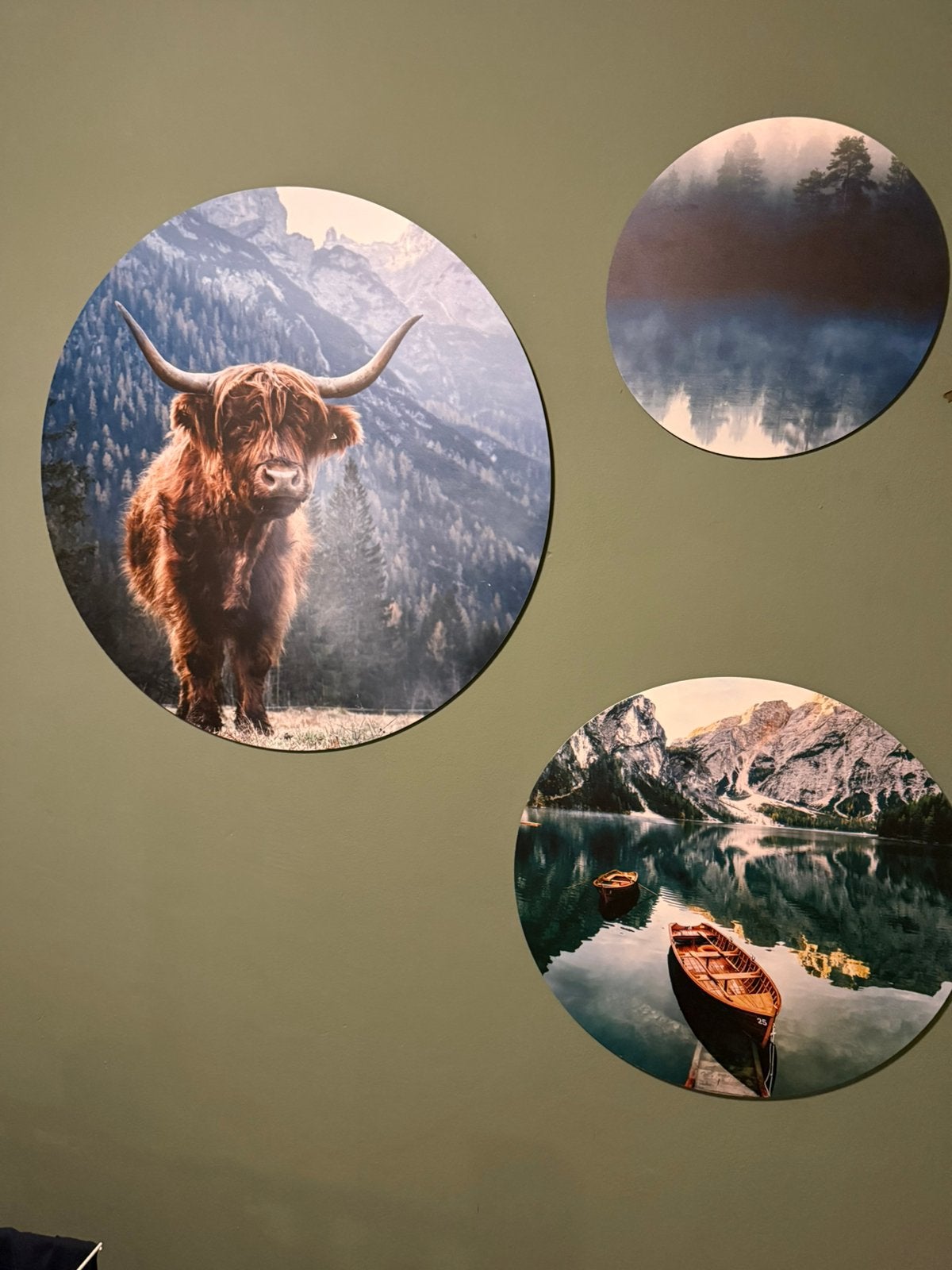 Wandcirkels 3 stuks, Huis en Inrichting, Woonaccessoires | Wanddecoraties, Ophalen, Zo goed als nieuw