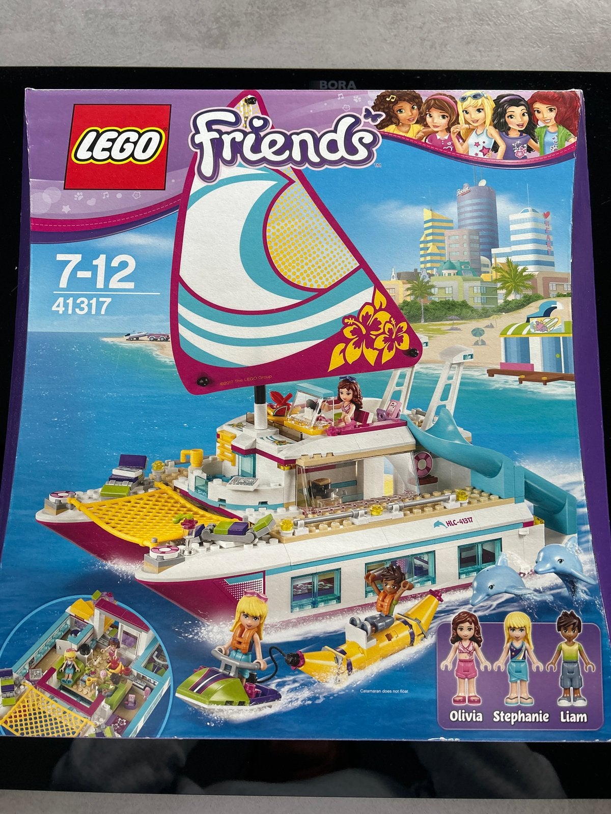LEGO Friends 41317 Catamaran Avontuur - Compleet, Lego, Friends, Ophalen of Verzenden, Zo goed als nieuw