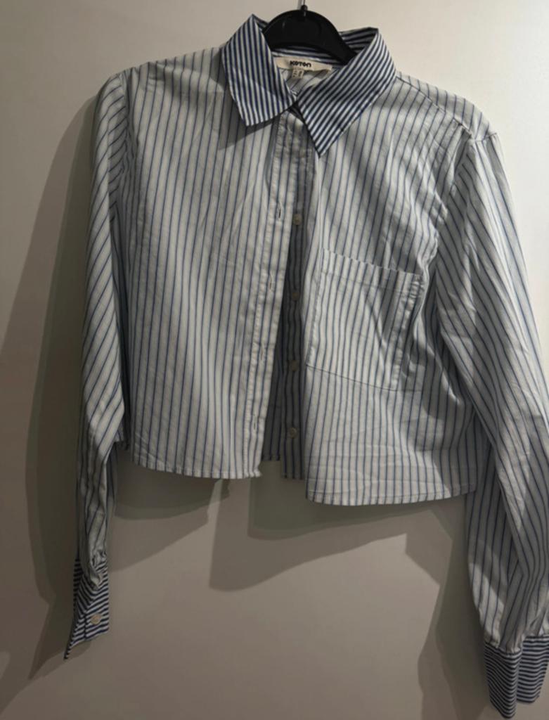 Korte blouse met strepen, Verzenden, Zo goed als nieuw