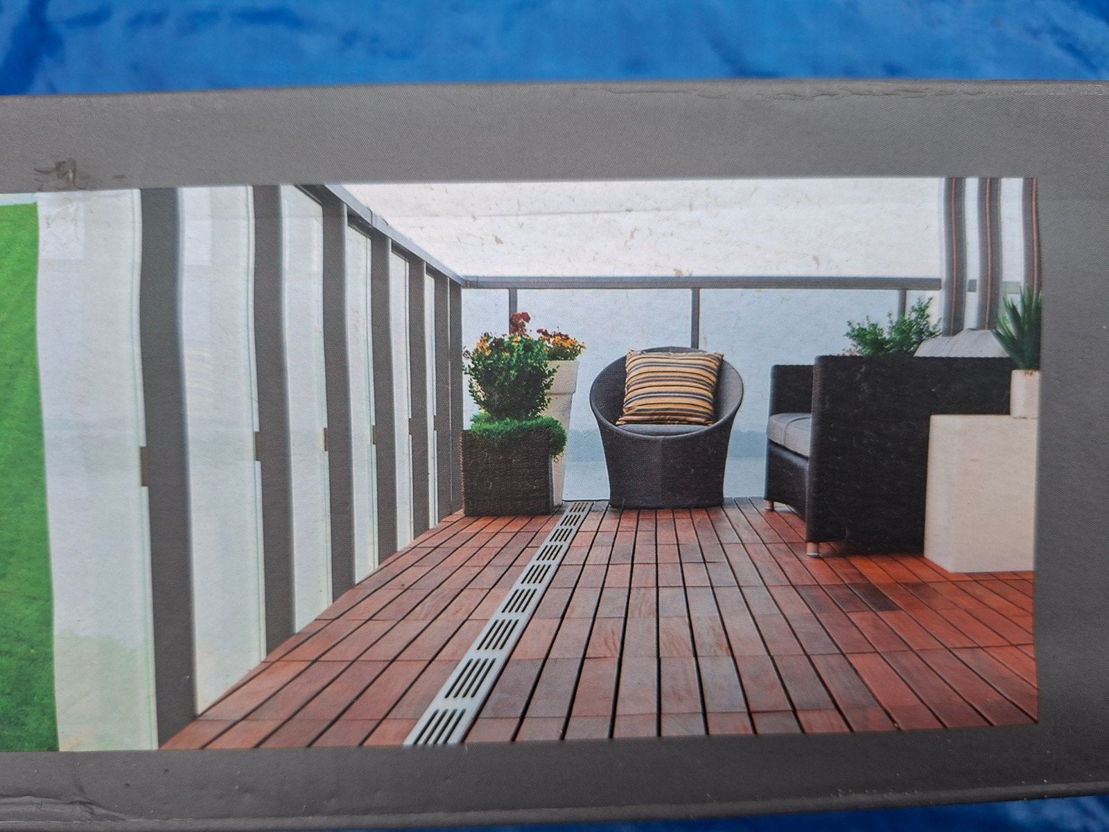 Gardenlux Drainagesysteem - Zwart en Aluminium Goten, Tuin en Terras, Tegels en Klinkers, Ophalen of Verzenden, Zo goed als nieuw