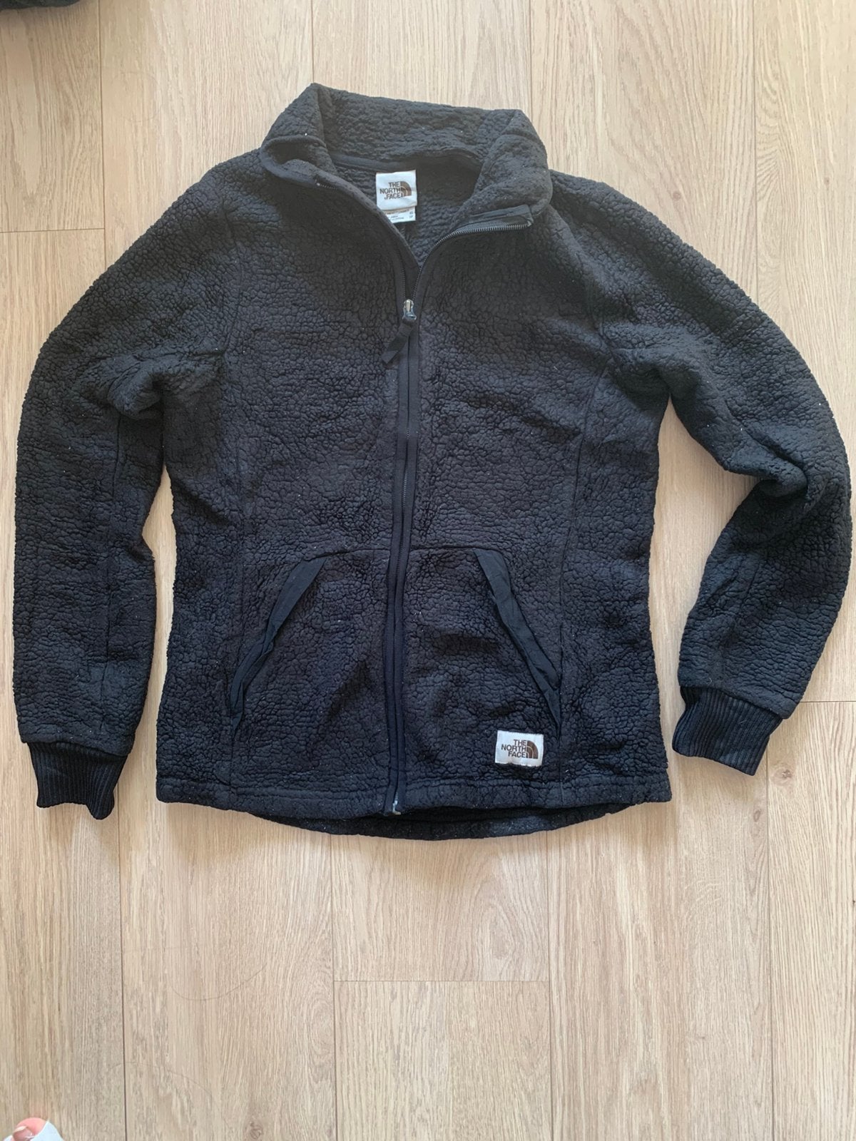 The North Face Sherpa Fleece Jas Zwart Dames XS, Ophalen of Verzenden, Zo goed als nieuw, Maat 34 (XS) of kleiner, Zwart