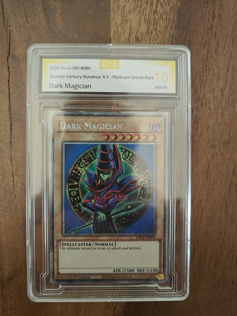 Dark magician 10 1ste edition, Hobby en Vrije tijd, Verzamelkaartspellen | Yu-gi-Oh!, Ophalen of Verzenden