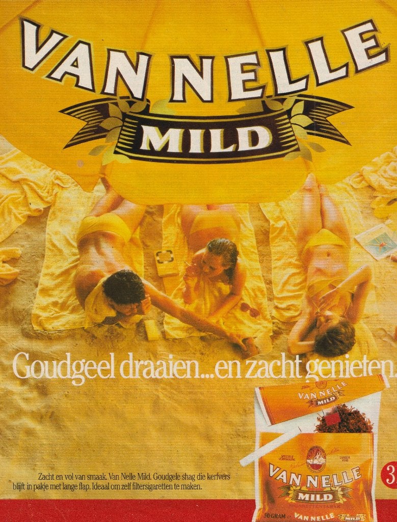 Retro reclame 1986 Van Nelle shag Mild zacht genieten, Verzenden, Overige typen