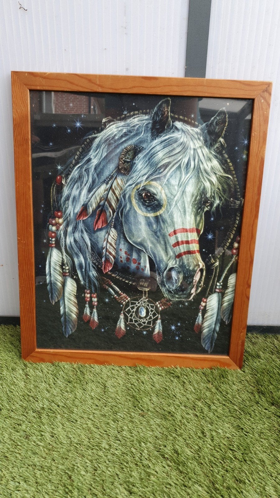 Wand deco met lijst, Antiek en Kunst, Kunst | Schilderijen | Klassiek, Ophalen of Verzenden