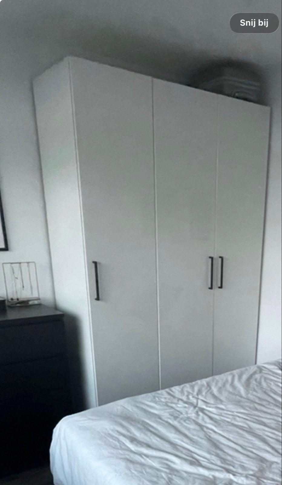 4x IKEA PAX FARDAL hoogglans witte kastdeuren 50x229 cm, Ophalen, Kunststof, Gebruikt, 200 cm of meer