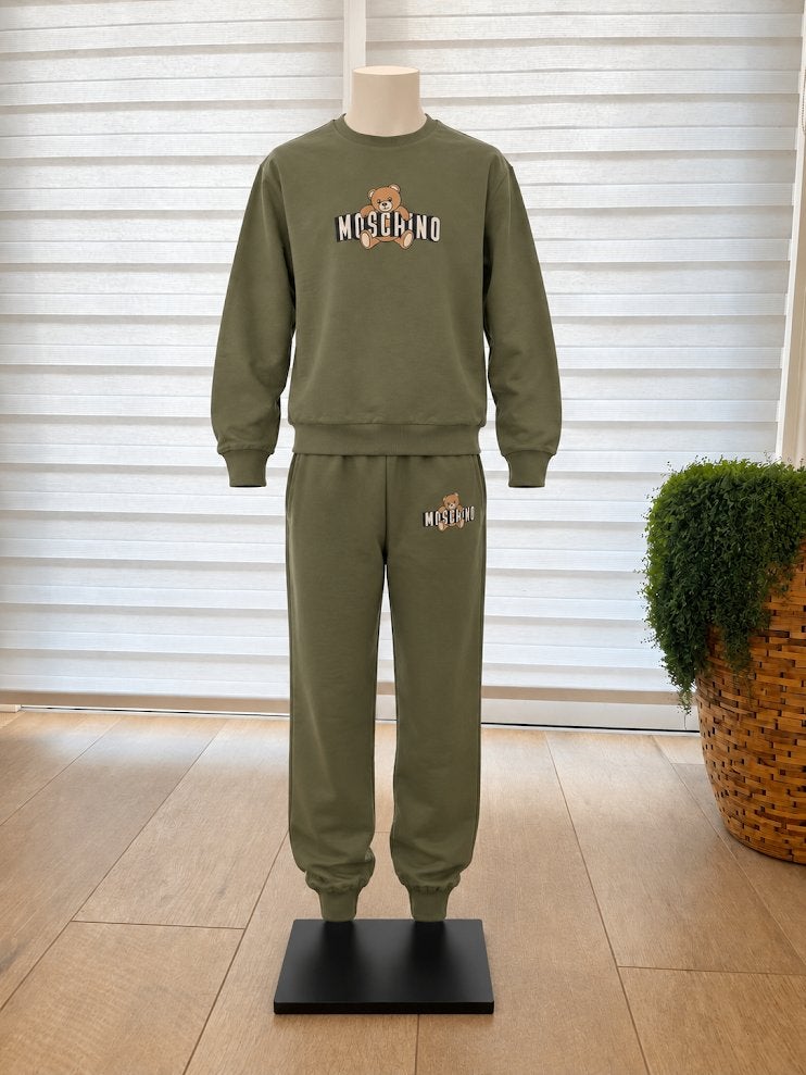 Moschino trainingspak groen met teddybeer - Nieuwstaat, Ophalen, Moschino, Jongen of Meisje, Zo goed als nieuw
