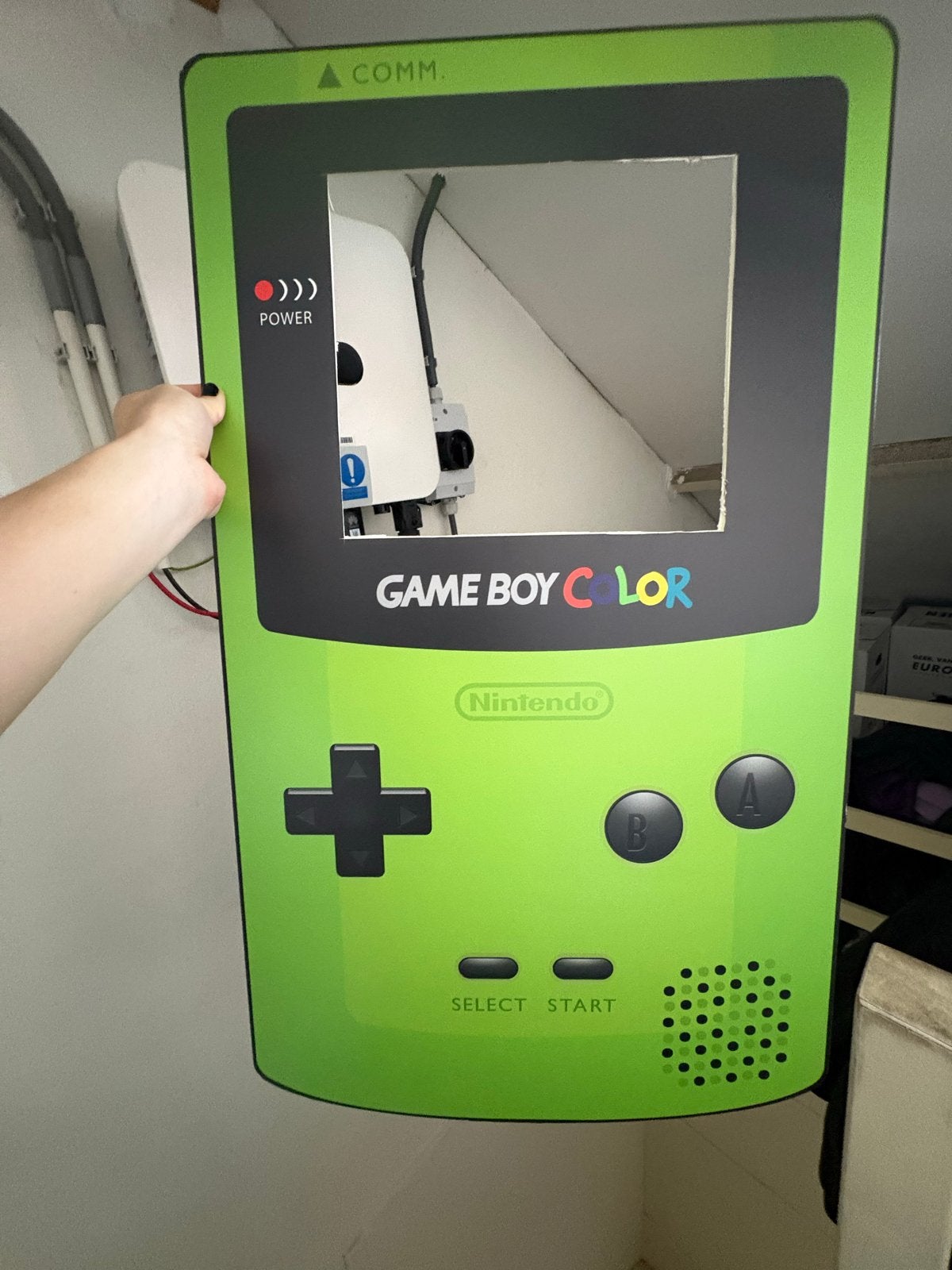 Game Boy Color foto frame of decoratie - Groen, Ophalen, Zo goed als nieuw, Versiering