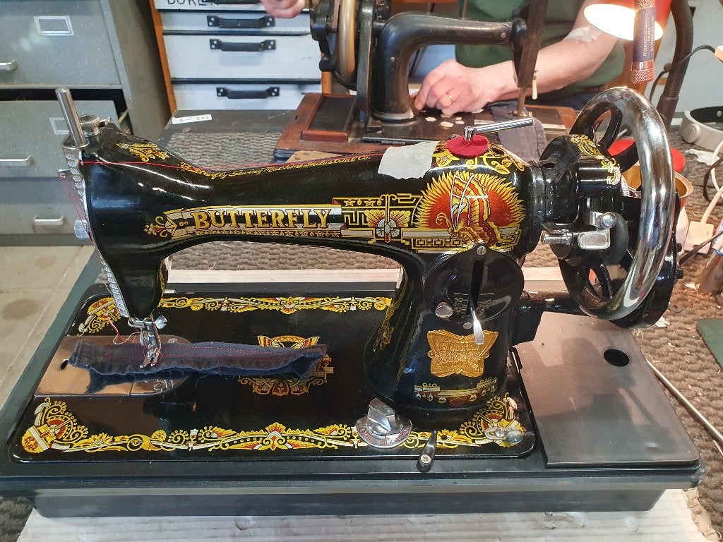 Vintage Naaimachine Singer Butterfly, Ophalen of Verzenden