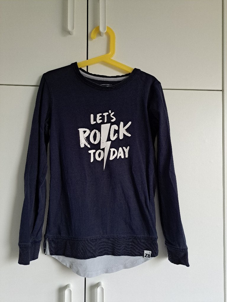 Longsleeve Let's rock today Z8 - maat 134 140, Gebruikt, Z8, Ophalen of Verzenden, Shirt of Longsleeve