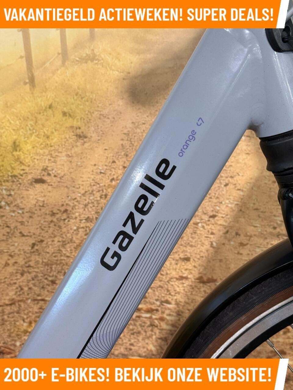 Gazelle Orange C7 Elektrische fiets met Shimano midden motor, 51 tot 55 cm, Gazelle