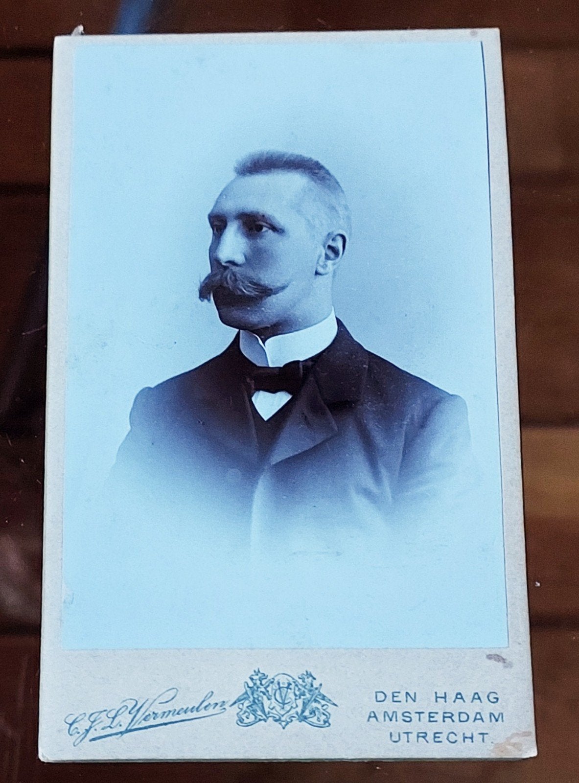CdV C.F.L. Vermeulen, die vestigingen had in Den Haag, A'dam, Ophalen of Verzenden, Voor 1940, Gebruikt, Overige onderwerpen