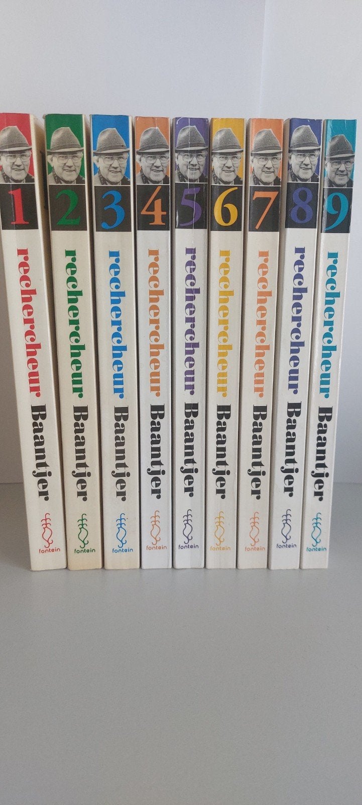 RECHERCHEUR BAANTJER deel 1 tm 9 compleet, Ophalen of Verzenden, Zo goed als nieuw, A.C. Baantjer