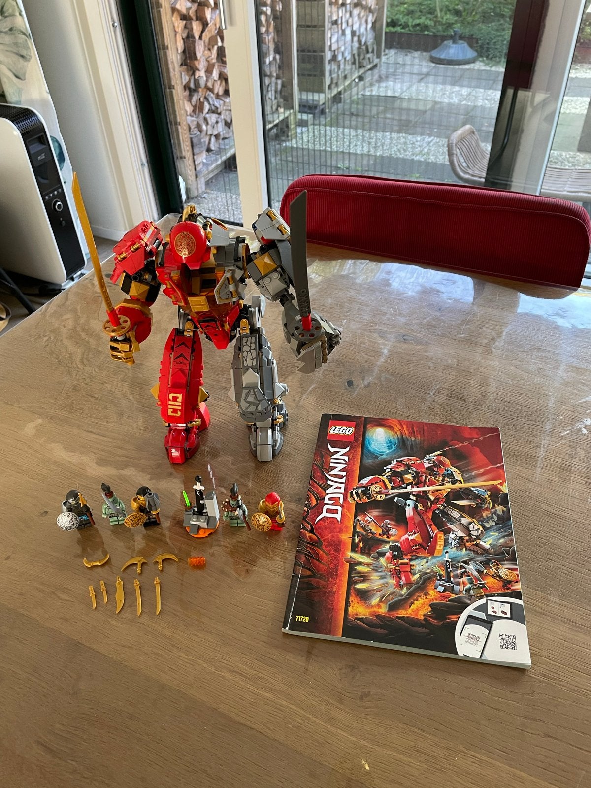 Lego Ninjago vuurtsteen robot 71720 met minifiguren, Kinderen en Baby's, Ophalen, Gebruikt, Lego, Compleet
