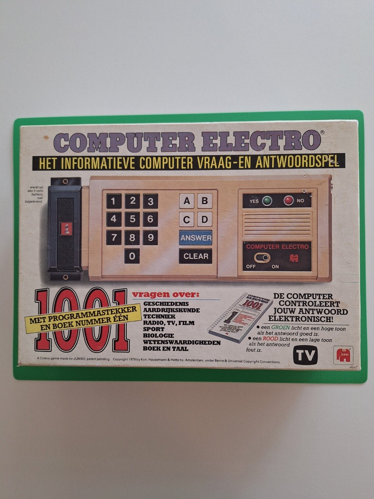 Computer Elektro 1001 vragen Jumbo 1979, Ophalen of Verzenden, Zo goed als nieuw