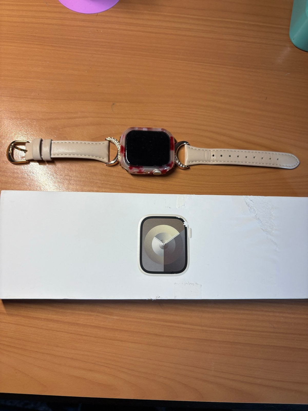 Apple Watch Series 9 41mm Starlight - Zo goed als nieuw, Verzenden, Zo goed als nieuw, Zilver, IOS