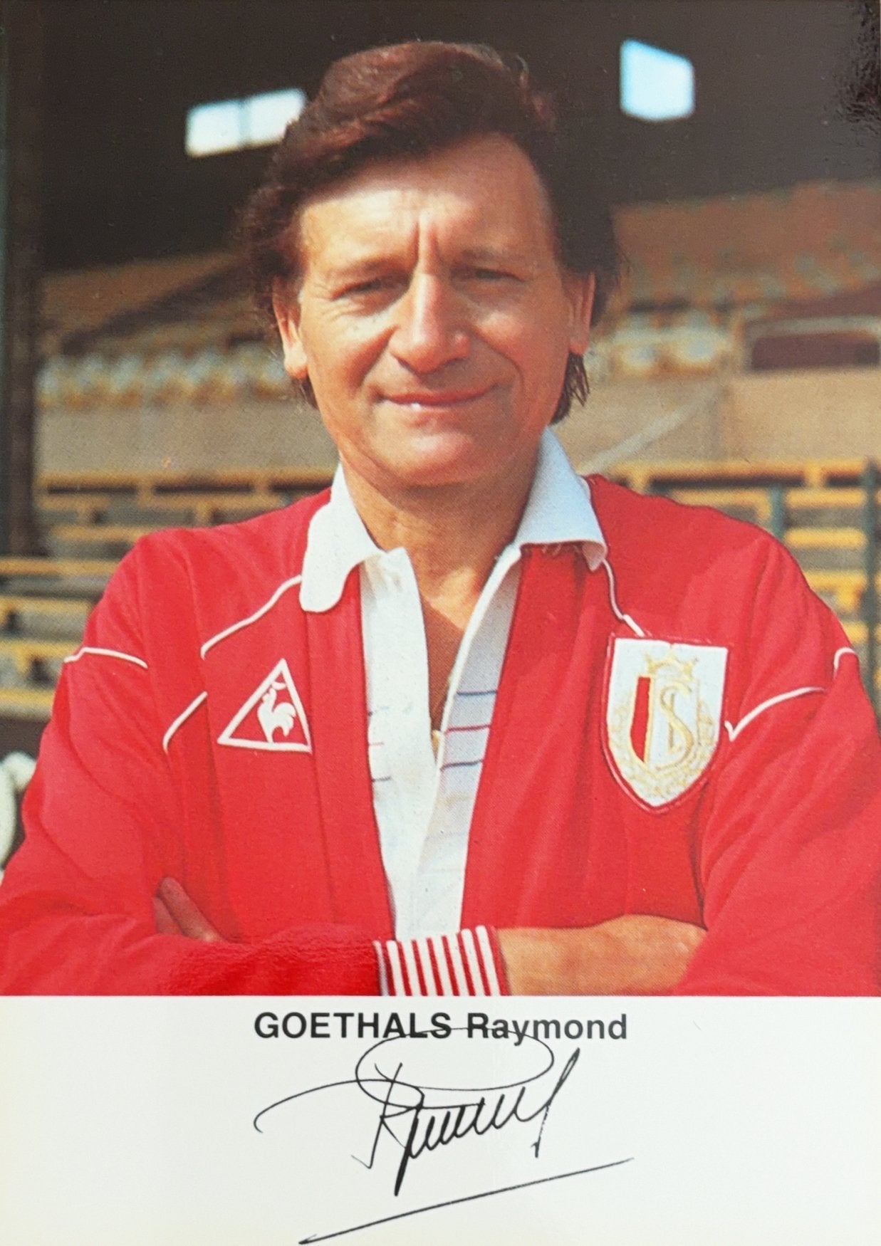 Spelerskaart Raymond Goethals - Standard Luik - 1983/1984, Ophalen of Verzenden, Zo goed als nieuw, PSV, Spelerskaart