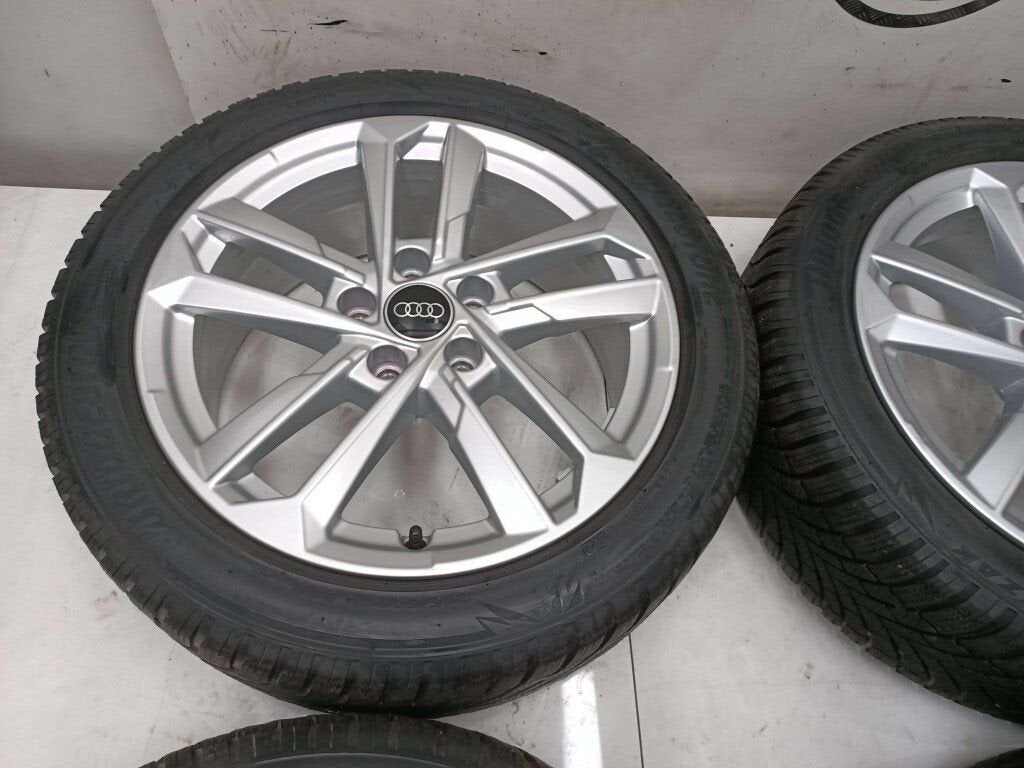 Audi A3 lichtmetaal velgen 17"inch met Winterbanden 5x112, Ophalen, Gebruikt, 17 inch, Banden en Velgen