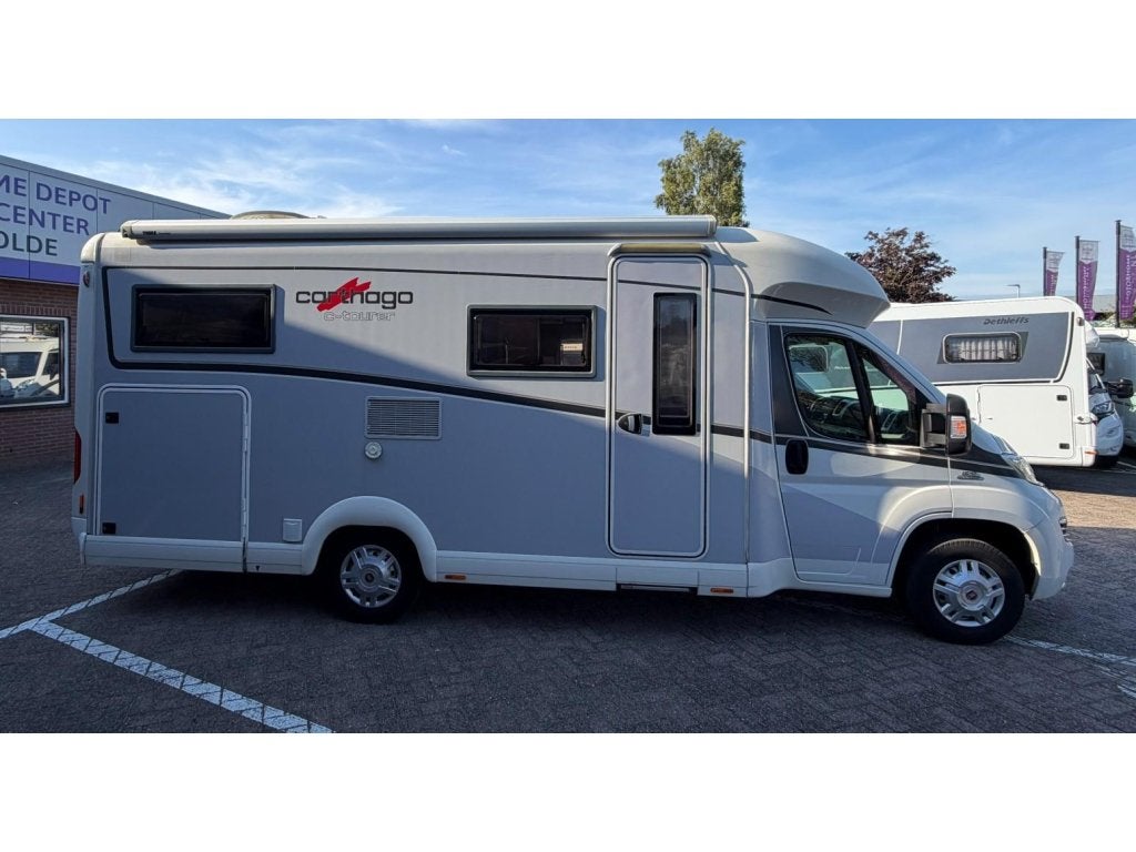 Carthago C-Tourer T 143 Lengte bedden Bovenkastjes, Caravans en Kamperen, Campers, Fiat, 6 tot 7 meter, Bedrijf, 6 tot 7 meter