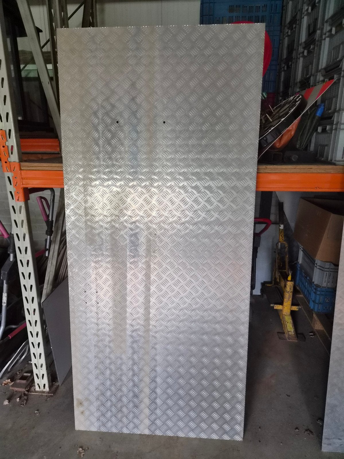 traanplaat aluminium 90x200 cm, Ophalen, Zo goed als nieuw, Overige materialen