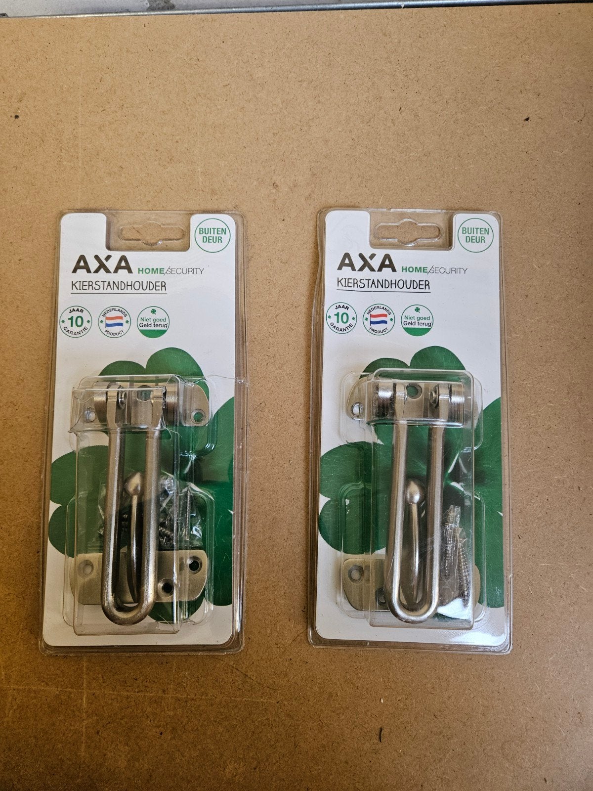 AXA Kierstandhouder - Veiligheid voor uw deur (2 stuks), Ophalen of Verzenden, Nieuw, Overige materialen, Schuif of Grendel
