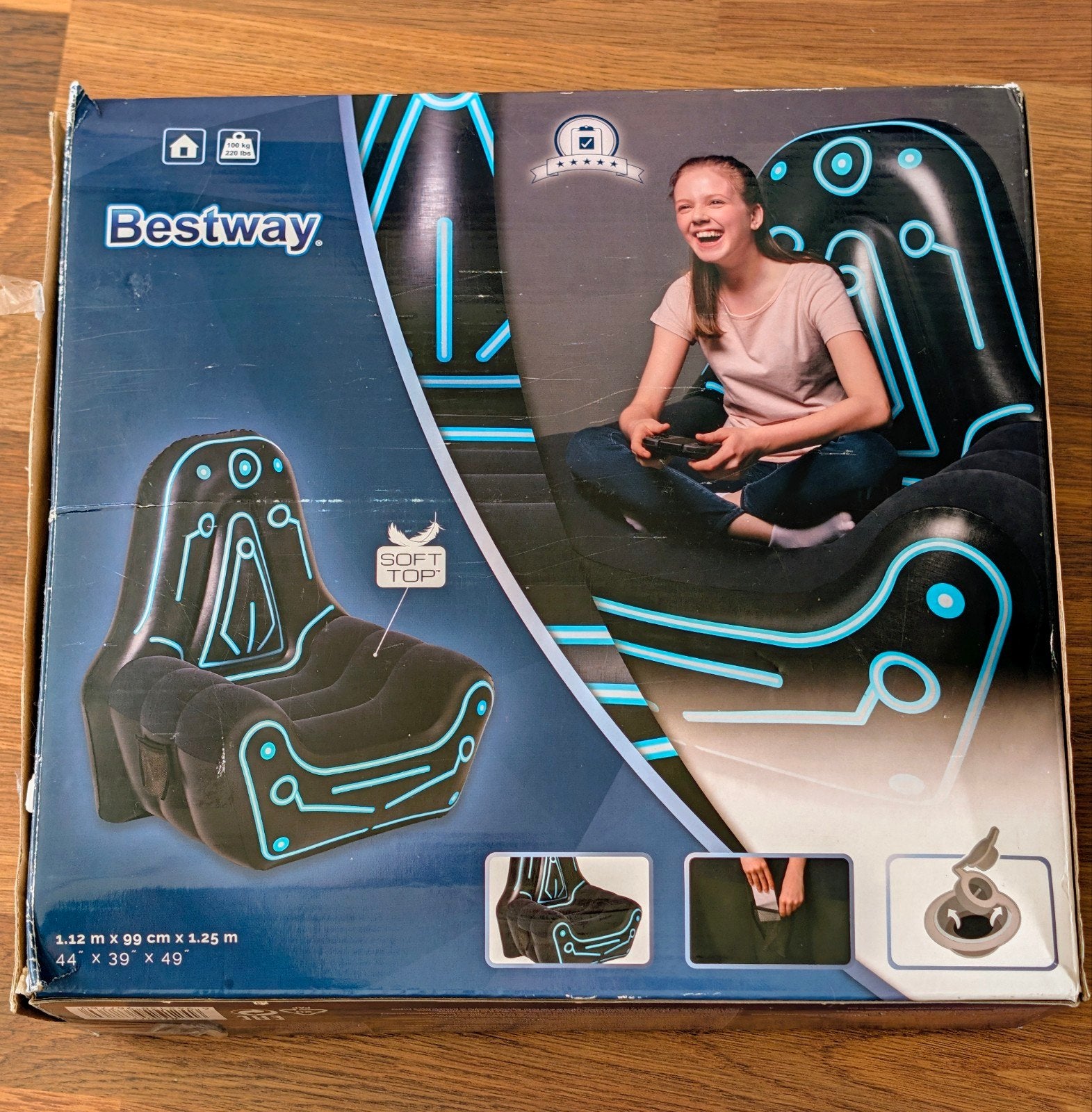 Bestway Mainframe Gaming Opblaasstoel + doos, Ophalen of Verzenden, Zo goed als nieuw