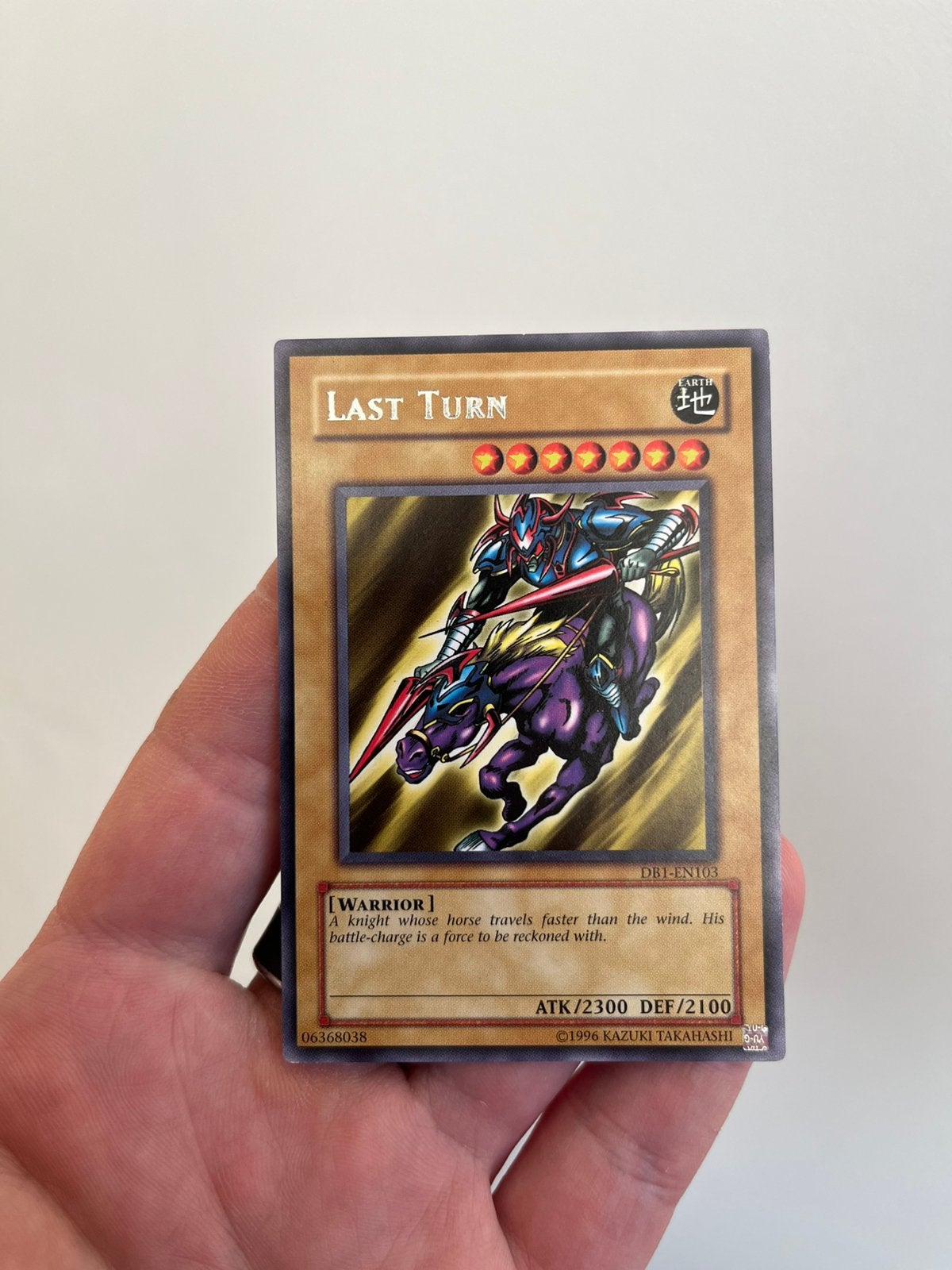 Yu-Gi-Oh! Last Turn Gaia misprint Very rare, Ophalen, Zo goed als nieuw