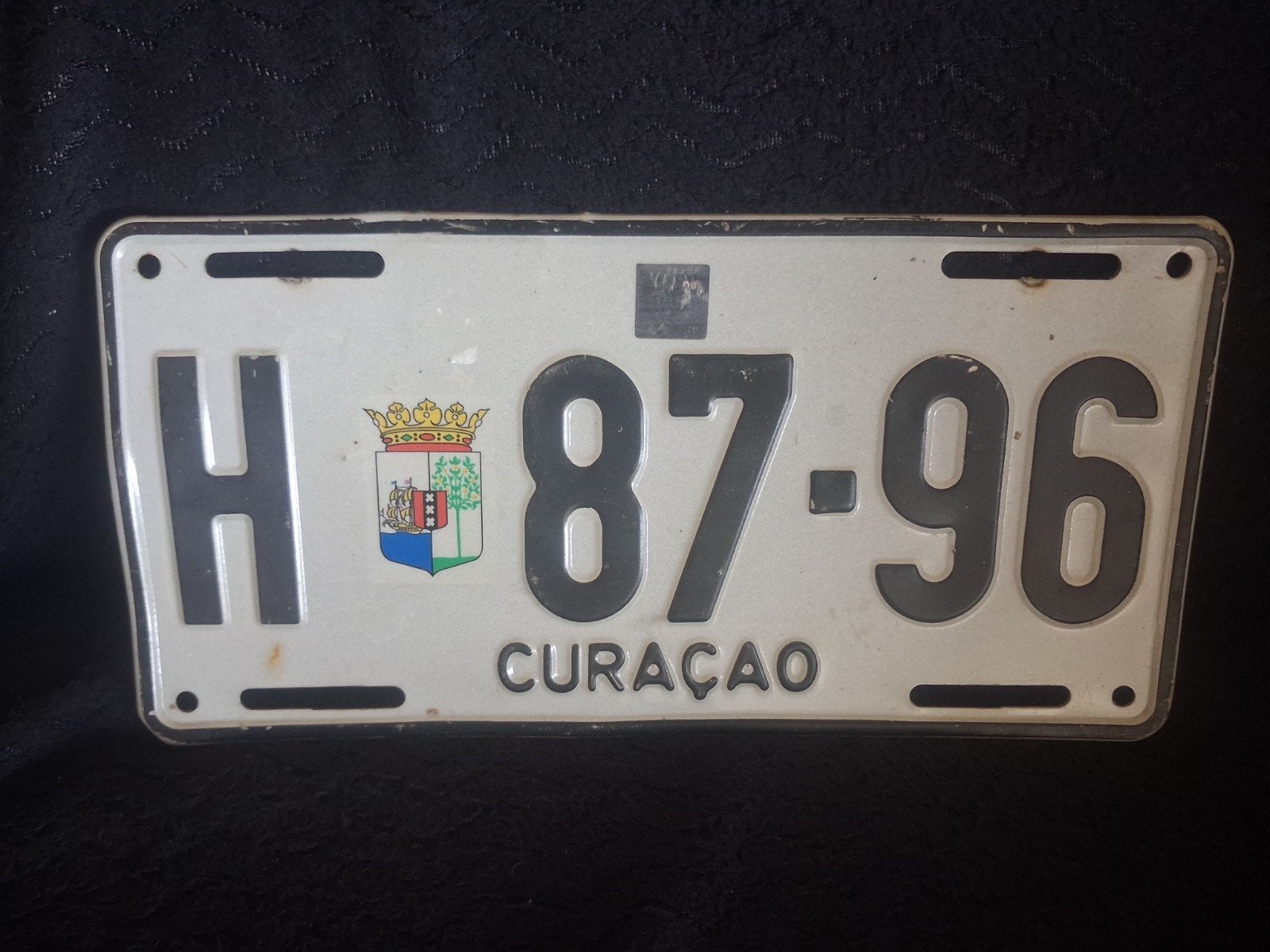 nummerplaat Curacao vintage, Ophalen of Verzenden, Gebruikt, Auto's