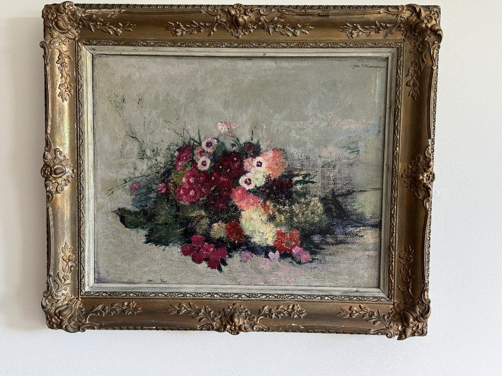 Schilderij Jan. Koeman Bergense School, Antiek en Kunst, Ophalen