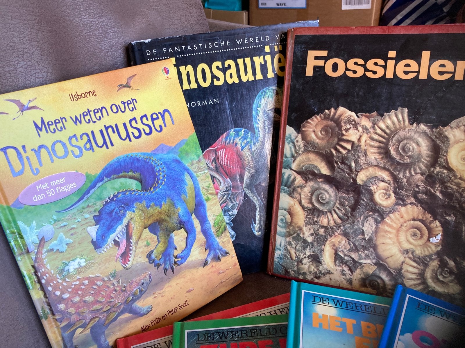 Dinosaurus en fossielen boeken set, Ophalen of Verzenden, Gelezen, Non-fictie