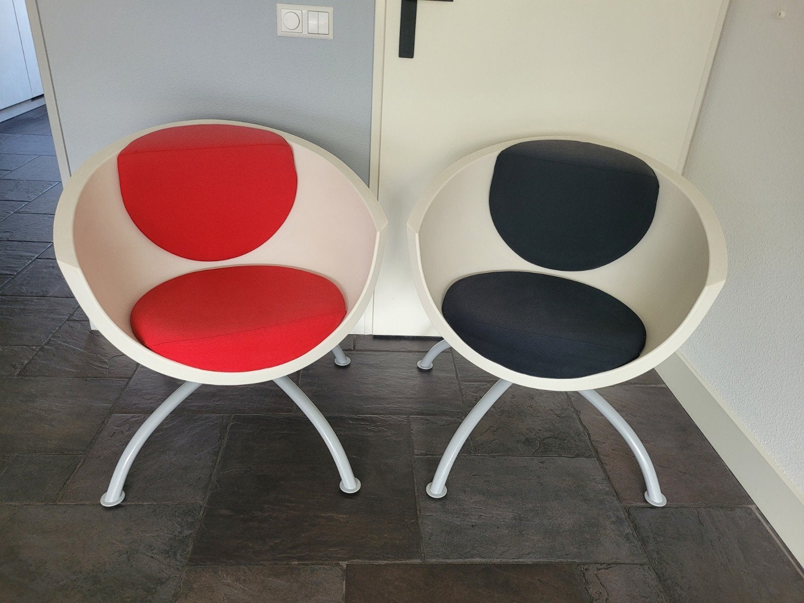 Ikea (vintage) draaistoelen 2x in goede staat, Ophalen, Gebruikt, Twee, Kunststof