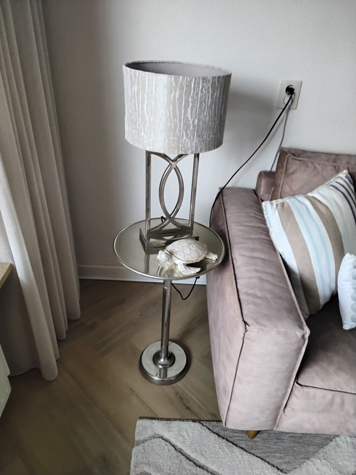 riviera maison bijzettafeltjes, Huis en Inrichting, Lampen | Vloerlampen, Ophalen, Zo goed als nieuw, Minder dan 100 cm