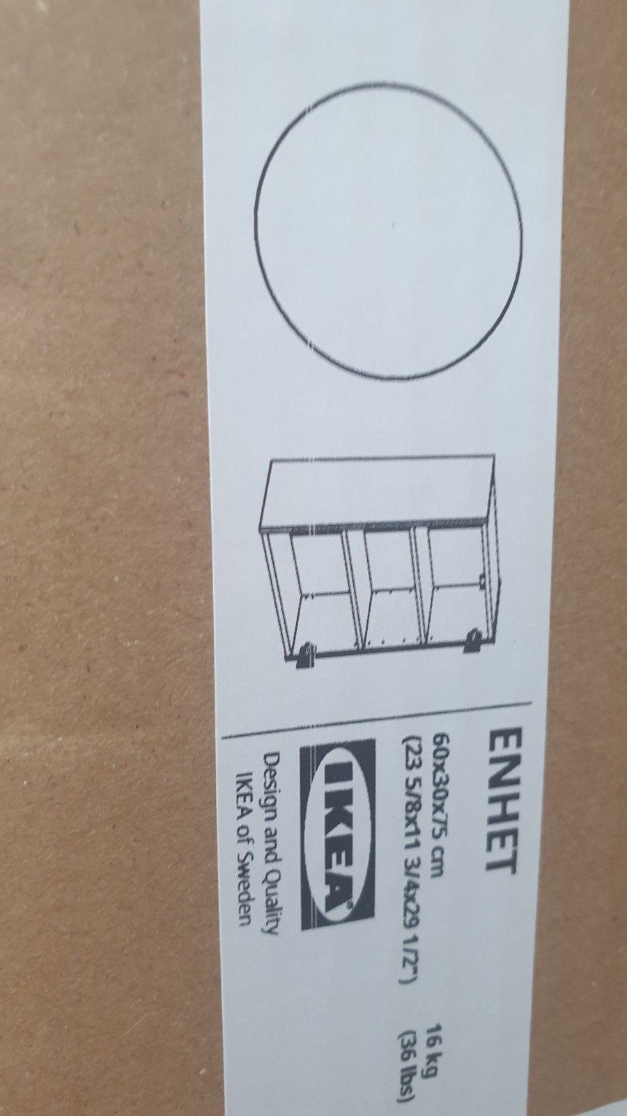 1 IKEA ENHET Kast 60x30x75 cm - Nieuw in doos, Huis en Inrichting, Kasten | Overige, Ophalen, Nieuw