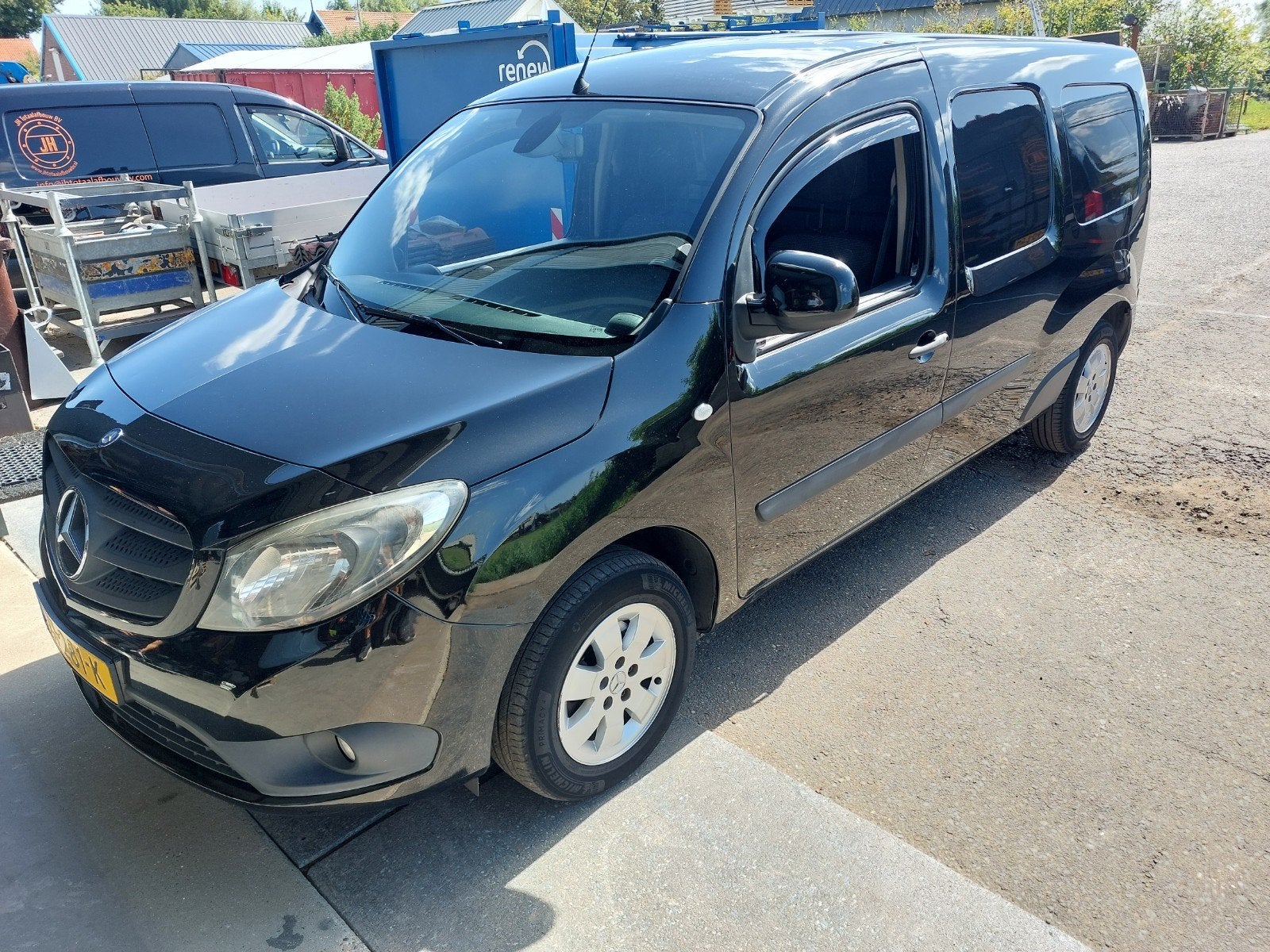 Mercedes-Benz Citan 1.5 CDI 66KW 2014, Euro 5, Zwart, 4 cilinders, 715 kg