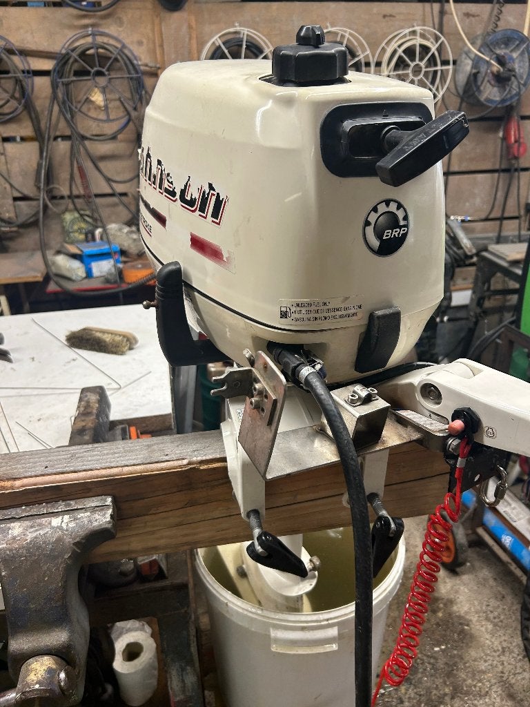 Johnson 4 pk 4 takt, Watersport en Boten, Bootonderdelen, Ophalen, Zo goed als nieuw, Motor en Techniek, Zeilboot of Motorboot