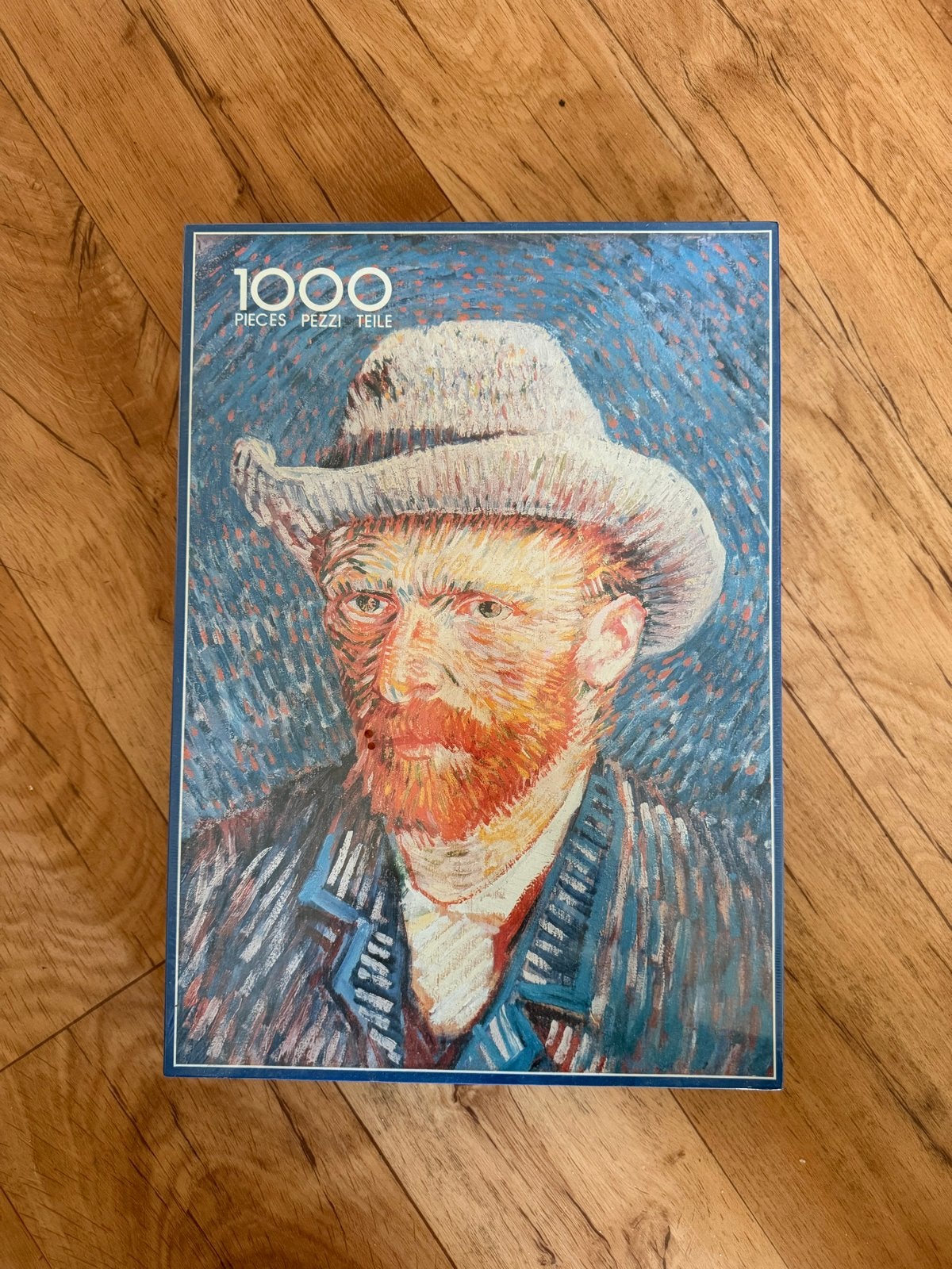 Vincent van Gogh Zelfportret met Hoed 1000 stukjes puzzel, Ophalen of Verzenden, 500 t/m 1500 stukjes, Nieuw, Legpuzzel