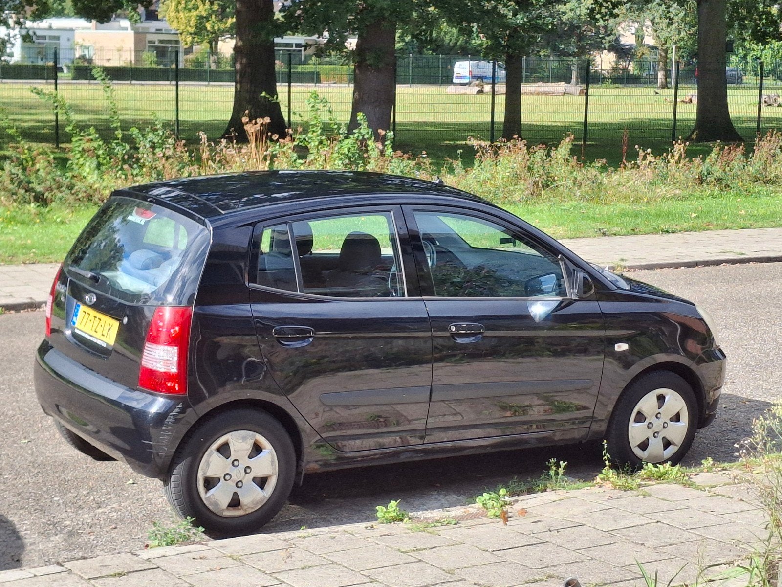 Kia Picanto 1.1 AUT 2007 Zwart, 4 cilinders, Zwart, Origineel Nederlands, 400 kg