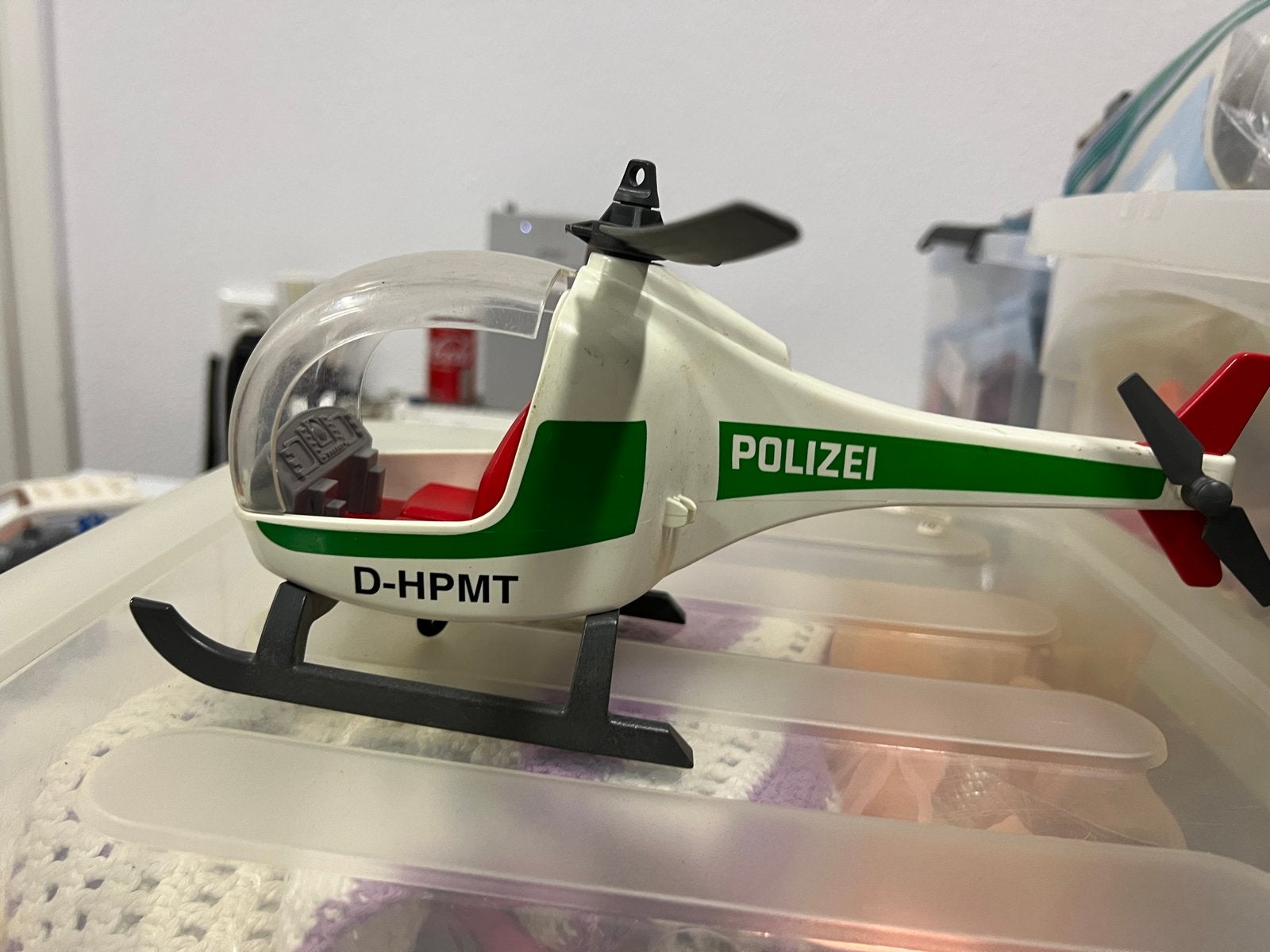 Playmobil Politie Helikopter - Gebruikt, Ophalen of Verzenden, Gebruikt, Complete set, Voertuig