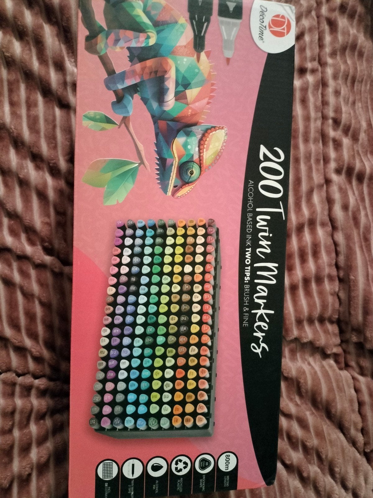 Nieuw Decotime Twin Markers XXL Set - 200 Stuks, Hobby en Vrije tijd, Tekenen, Ophalen of Verzenden, Nieuw, Potlood of Stift