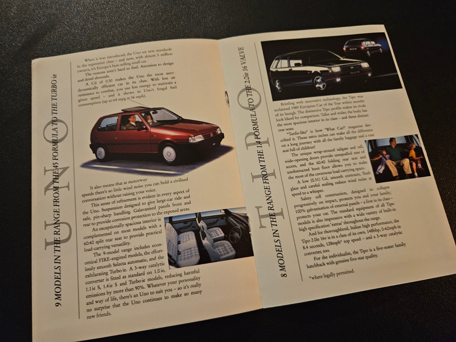 Brochure Fiat 1992 UK oa Panda, Ophalen of Verzenden, Zo goed als nieuw, Overige merken