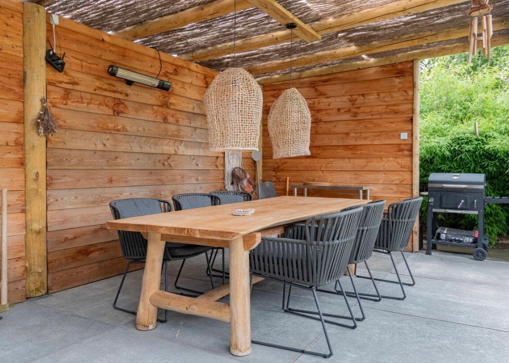 Hanglampen buiten voor onder overkapping/in serre, Huis en Inrichting, Lampen | Hanglampen, Ophalen, Gebruikt