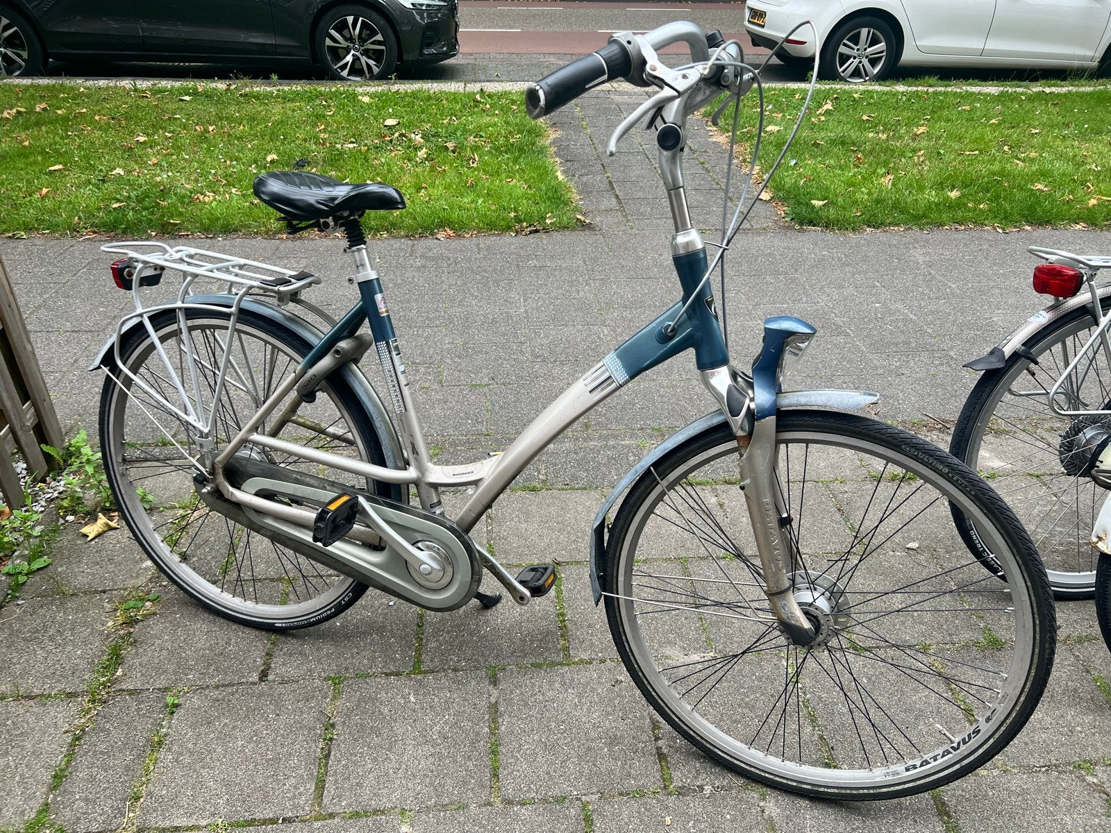 Batavus damesfiets, framemaat 53 cm, met versnellingen, Ophalen, Gebruikt, Velgrem, Versnellingen