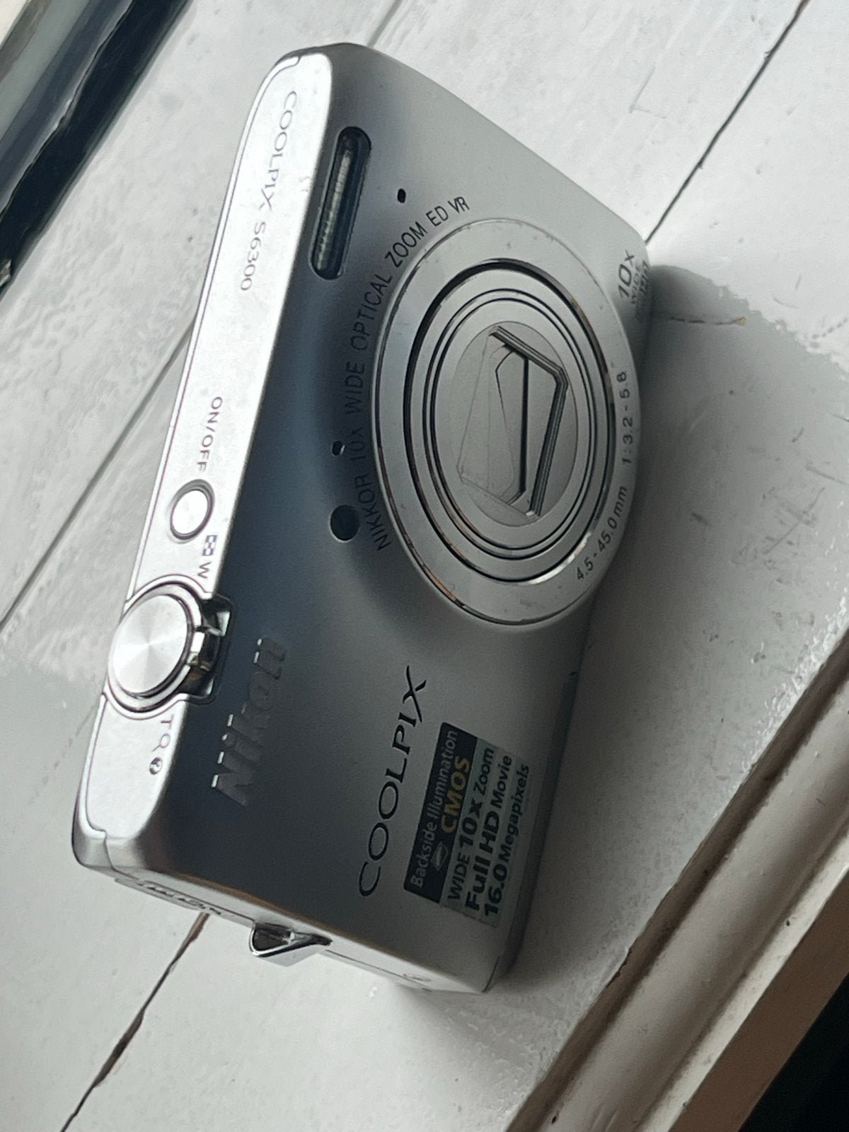 Nikon Coolpix S6300 Compactcamera - Zilver, mooie nette cam, Audio, Tv en Foto, Fotocamera's Digitaal, Ingebouwde flitser, Verzenden