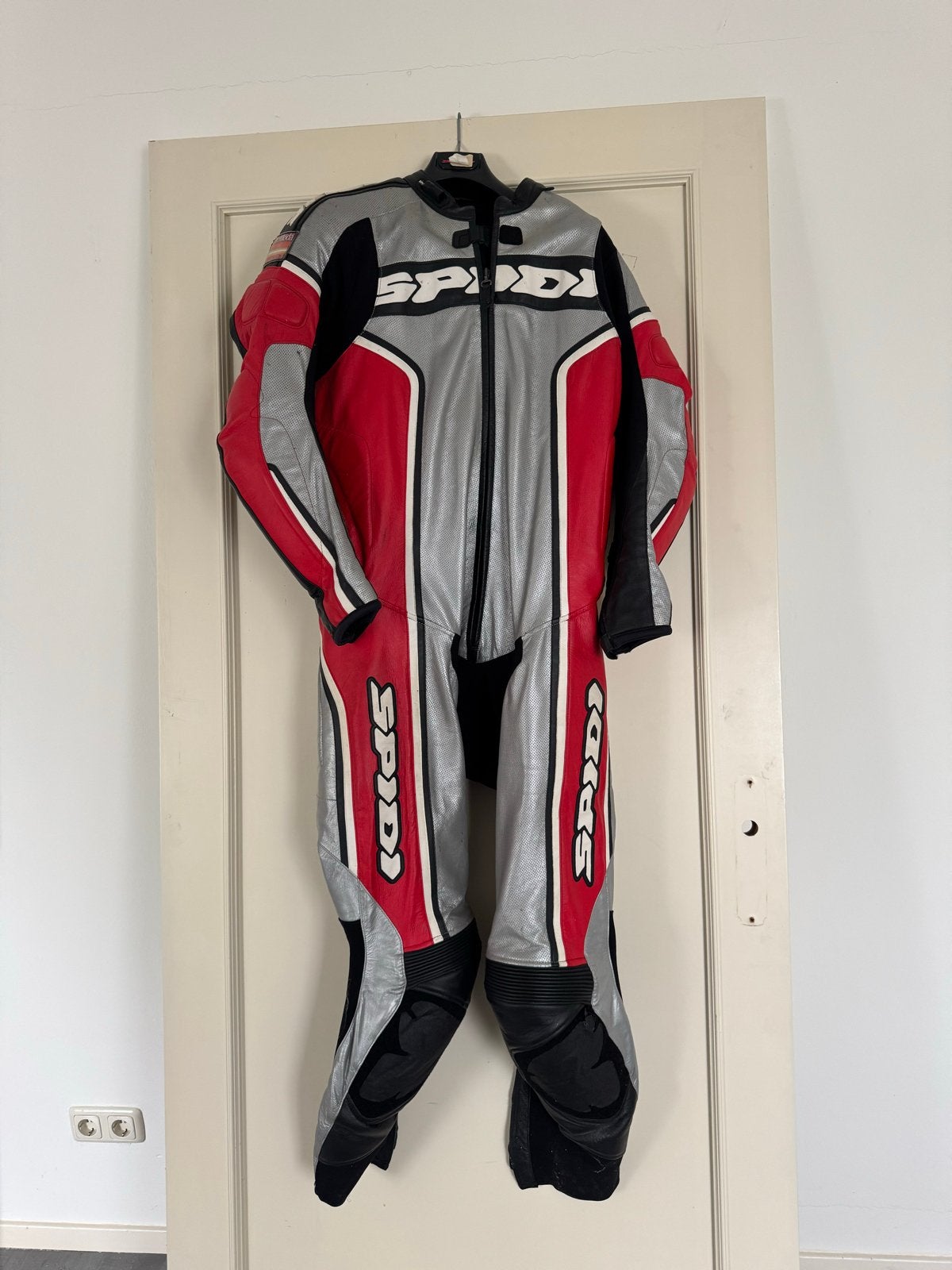 Spidi Kangaroo Race Overall Maat 54 - Leer, Motoren, Kleding | Motorkleding, Ophalen of Verzenden, Tweedehands, Heren, Overall
