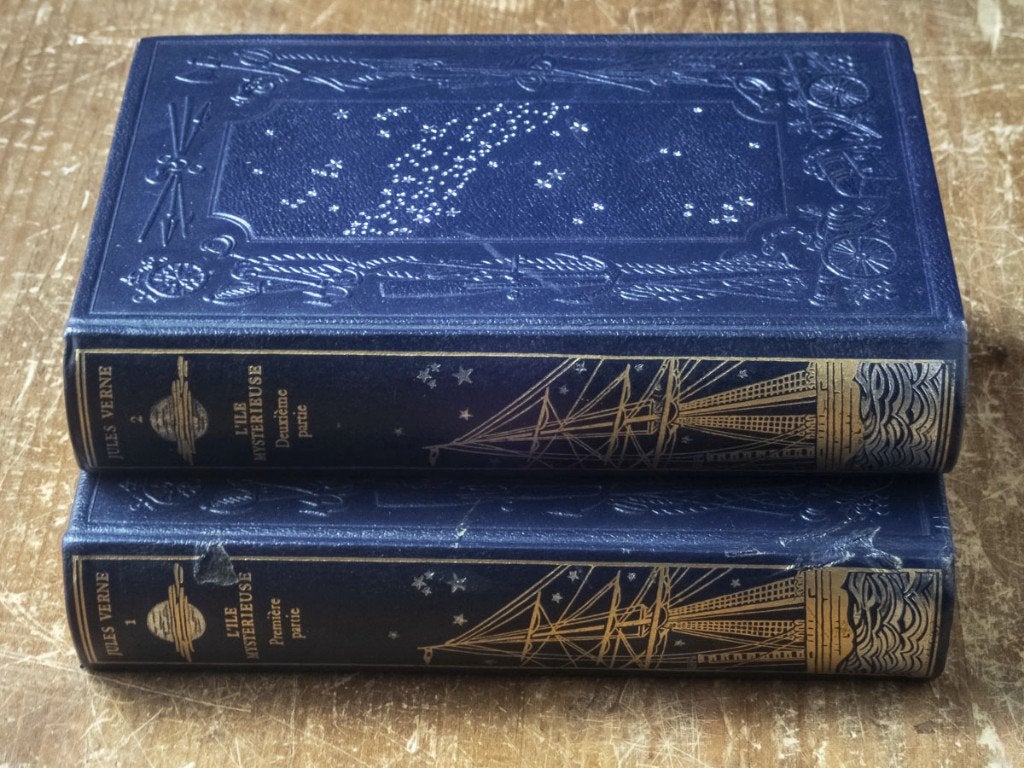 Jules Verne - L'île Mysterieuse - Bonnot uitgave, Ophalen of Verzenden, Gelezen, Jules Verne