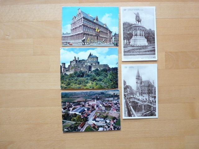 5x ansichten Belgie / Luxemburg, Ophalen of Verzenden, 1940 tot 1960, Antwerpen