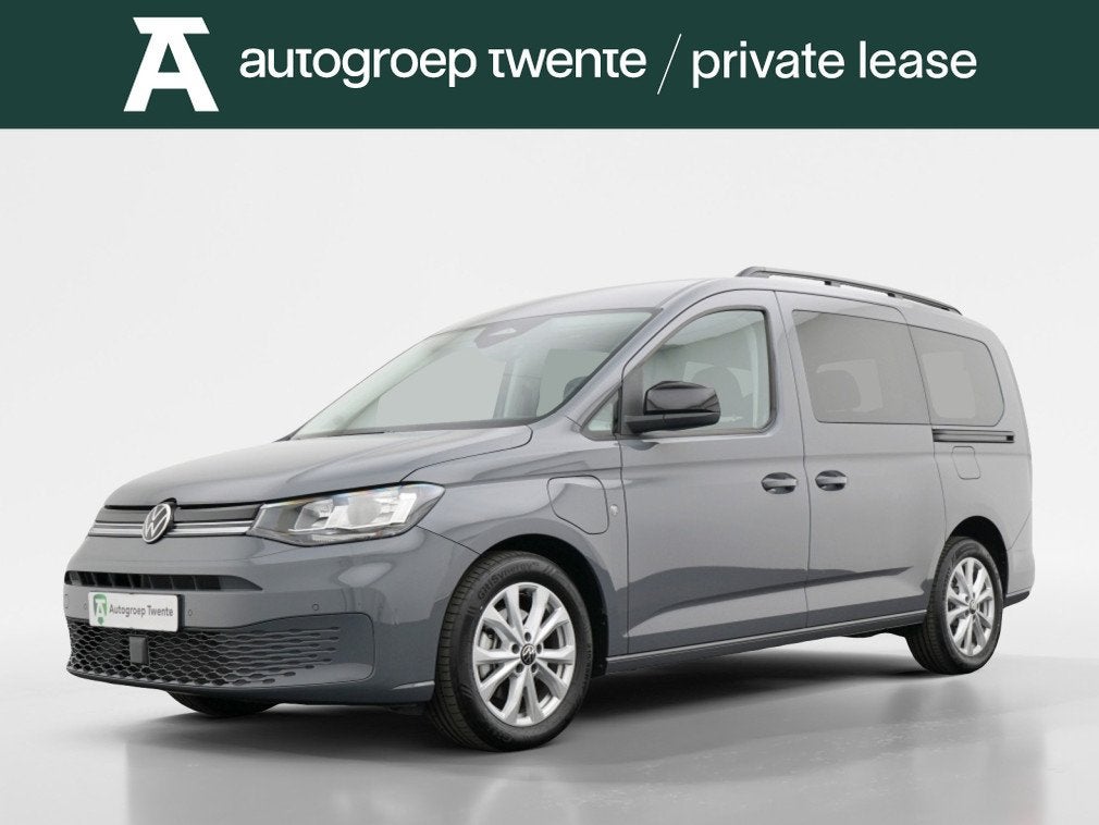 Volkswagen Caddy Maxi 1.5 TSI Hybride Life | 7-zits | ACC |, Auto's, Volkswagen, Stof, Zwart, 4 cilinders, Plug-in hybride