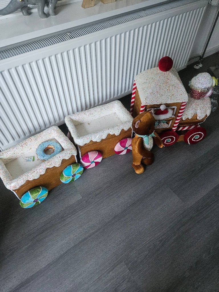 Deco trein kerst, Ophalen, Zo goed als nieuw
